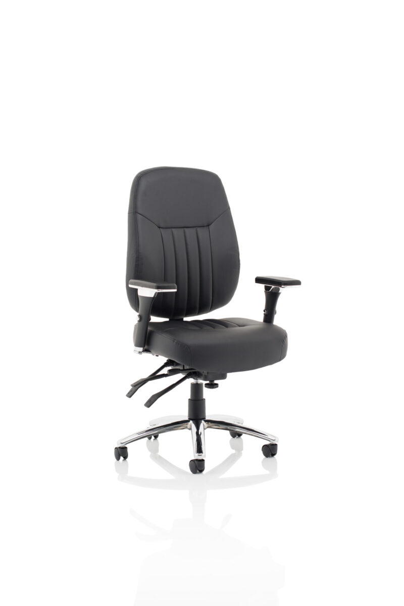 barcelona deluxe high back task operator office chair with arms