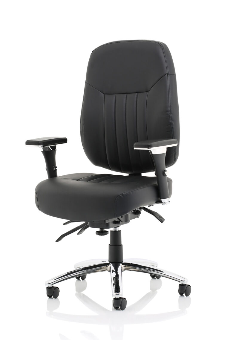 barcelona deluxe high back task operator office chair with arms