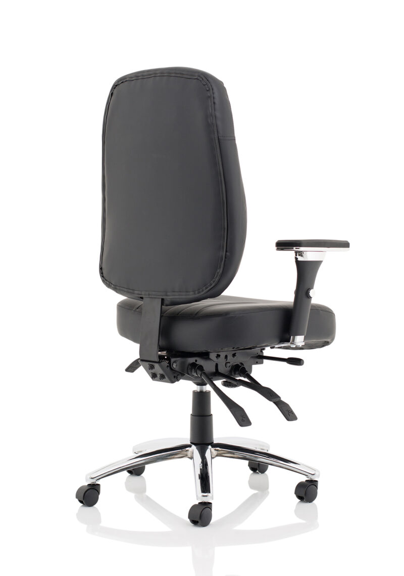 barcelona deluxe high back task operator office chair with arms
