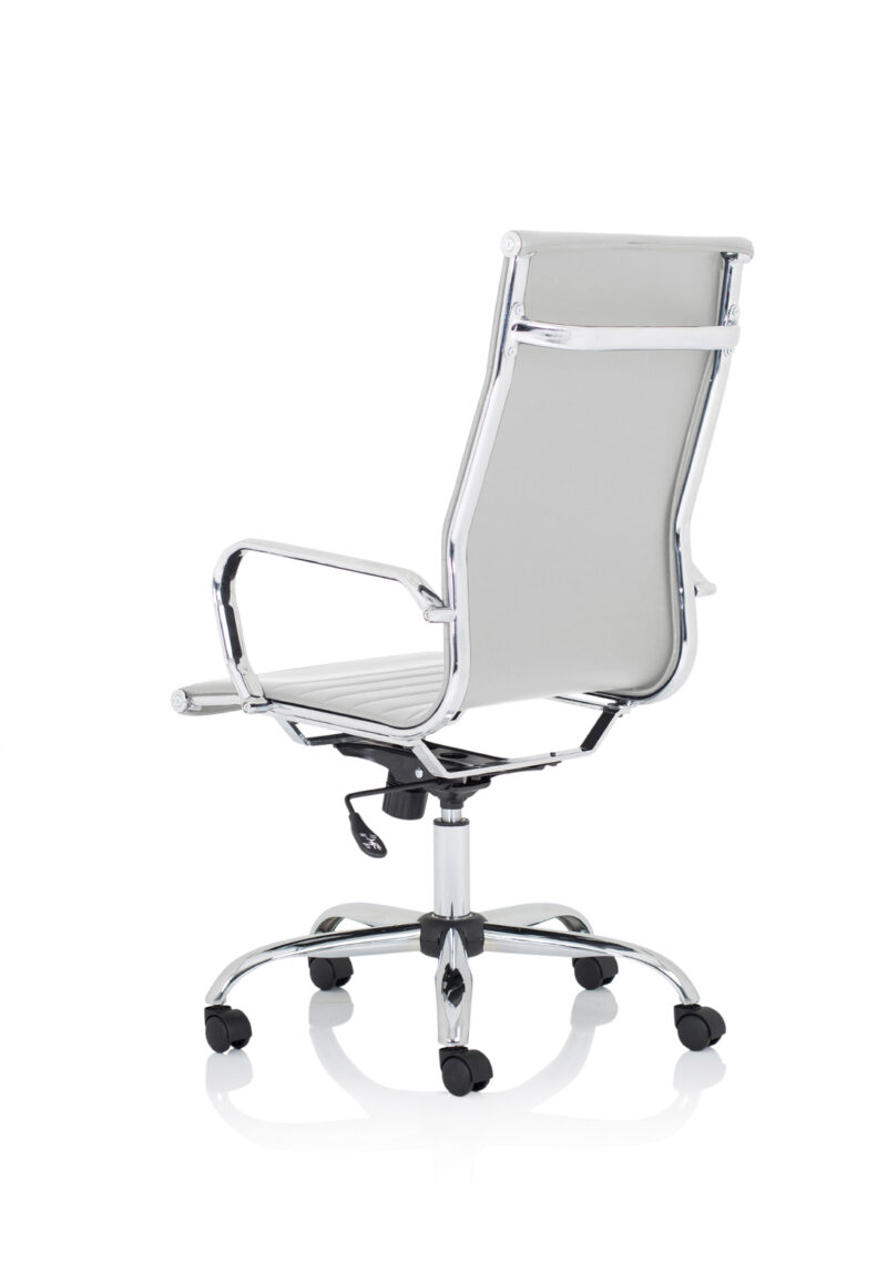 nola black leather executive office chair with arms