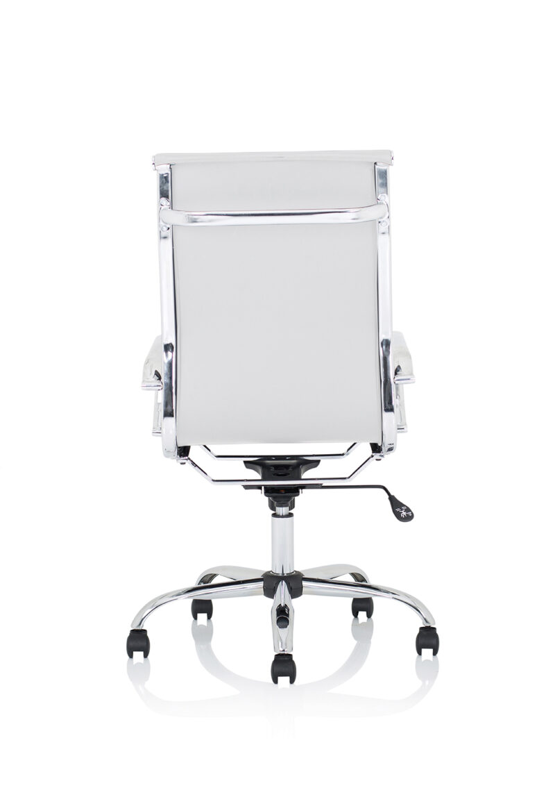 nola black leather executive office chair with arms
