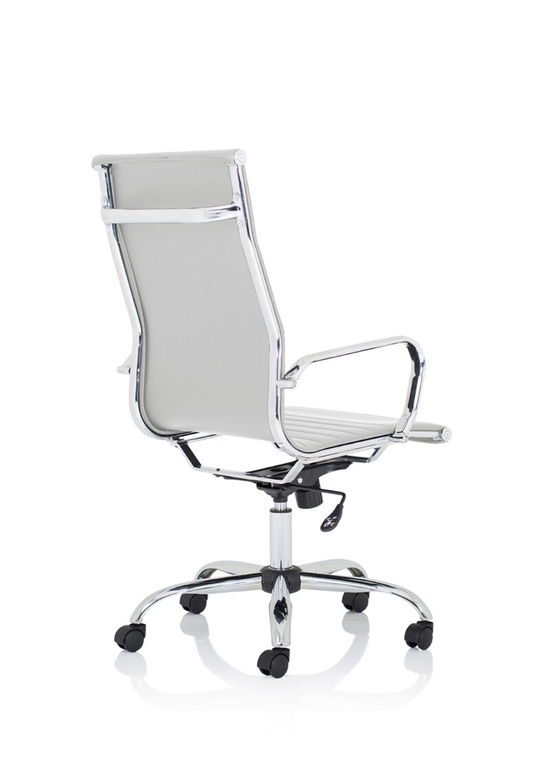 nola black leather executive office chair with arms