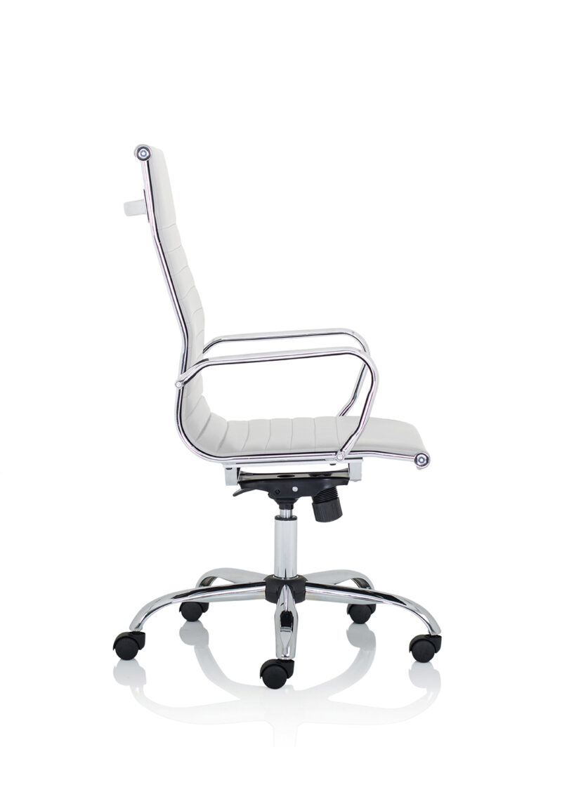 nola black leather executive office chair with arms