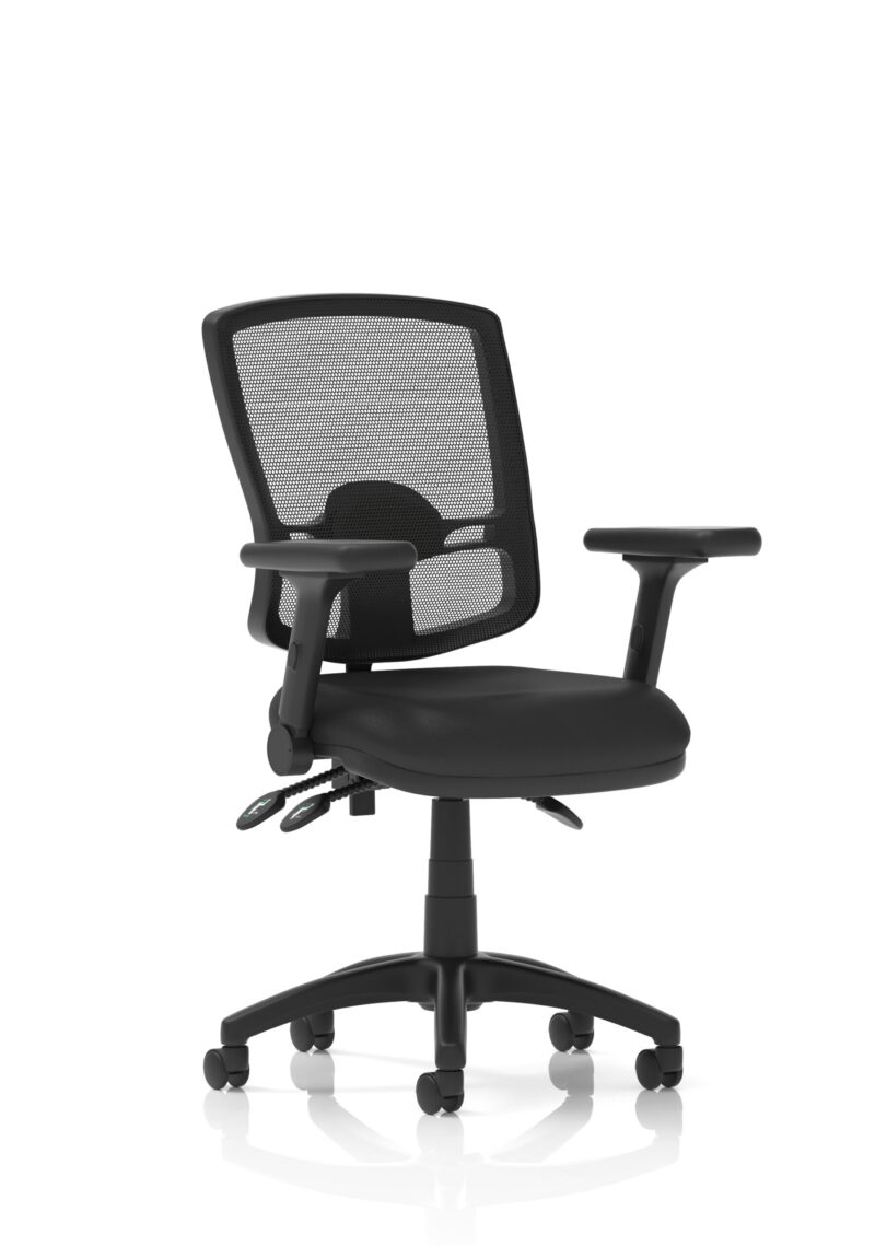 eclipse plus iii deluxe medium mesh back task operator office chair