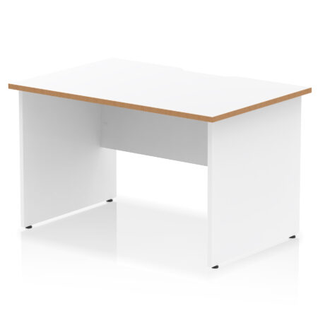 impulse scalloped edge 1200mm straight desk panel end leg