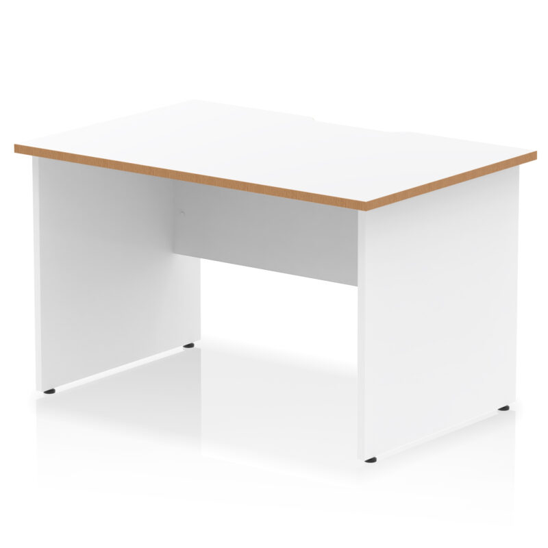 impulse scalloped edge 1200mm straight desk panel end leg