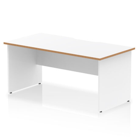 impulse scalloped edge 1600mm straight desk panel end leg