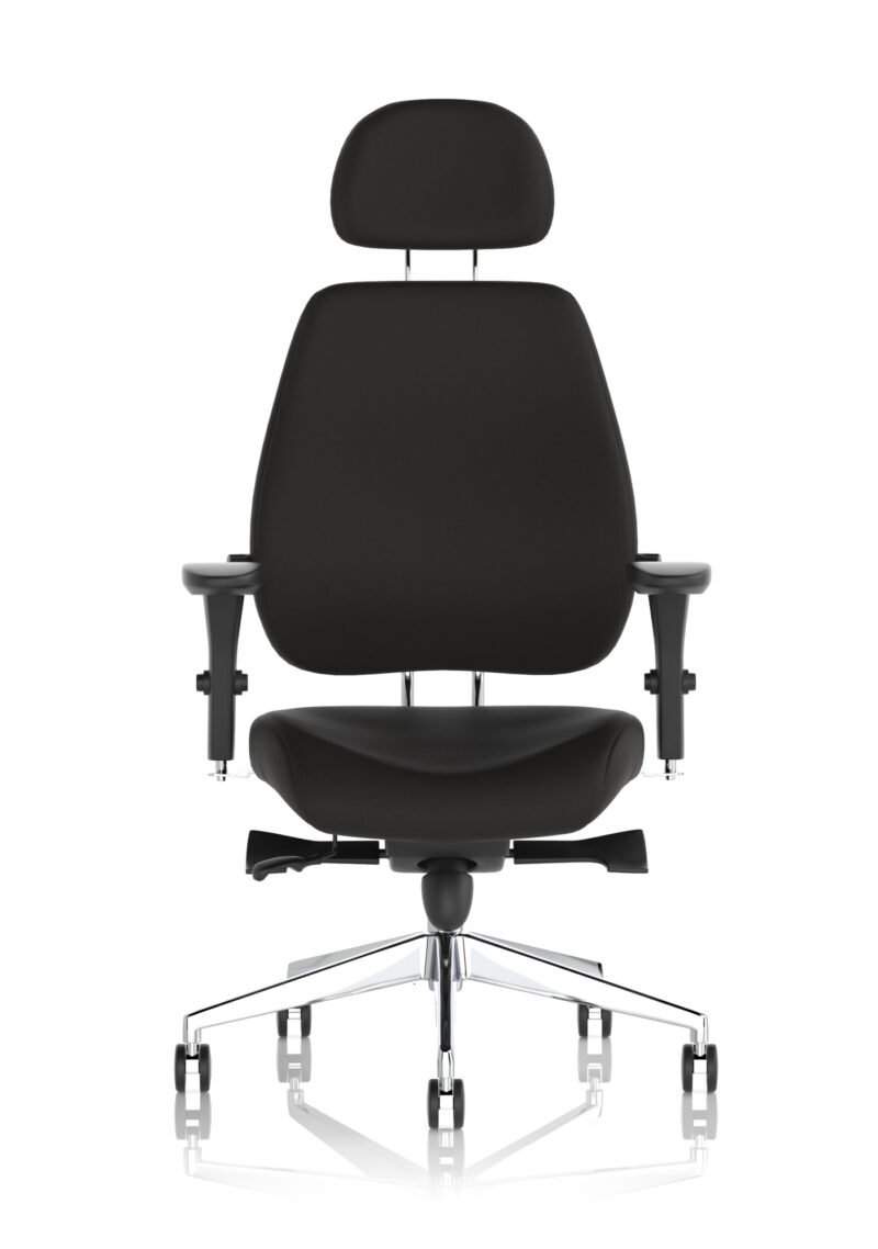 chiro plus ultimate high back ergonomic posture chair with arms and headrest