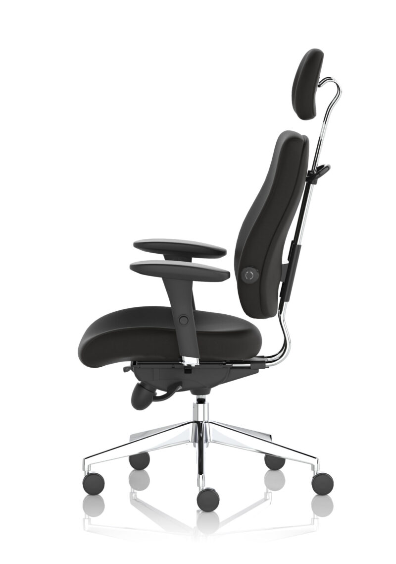 chiro plus ultimate high back ergonomic posture chair with arms and headrest
