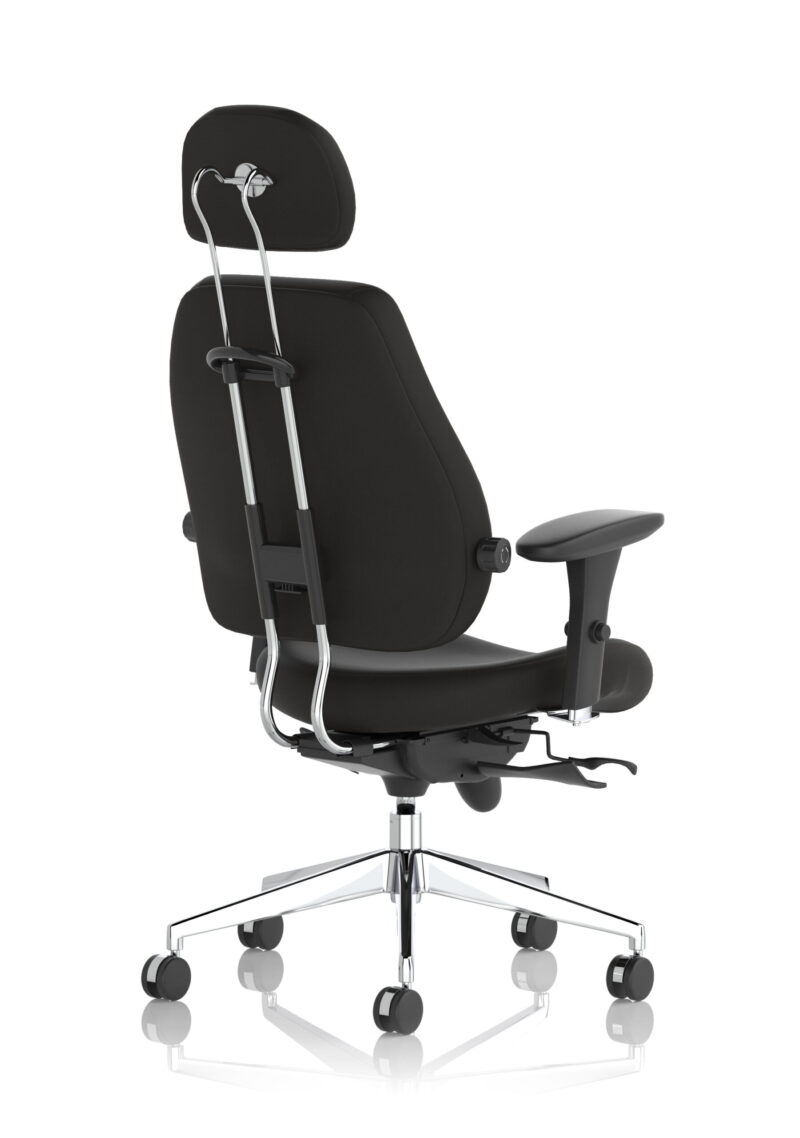 chiro plus ultimate high back ergonomic posture chair with arms and headrest