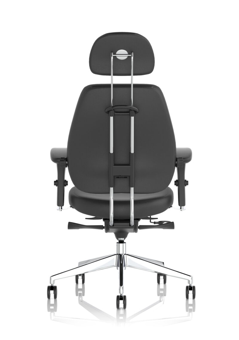 chiro plus ultimate high back ergonomic posture chair with arms and headrest