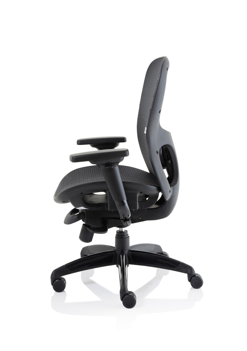 stealth shadow high mesh back ergonomic posture chair with arms