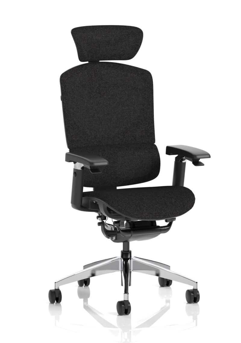 ergo click plus high back ergonomic posture office chair with arms and headrest