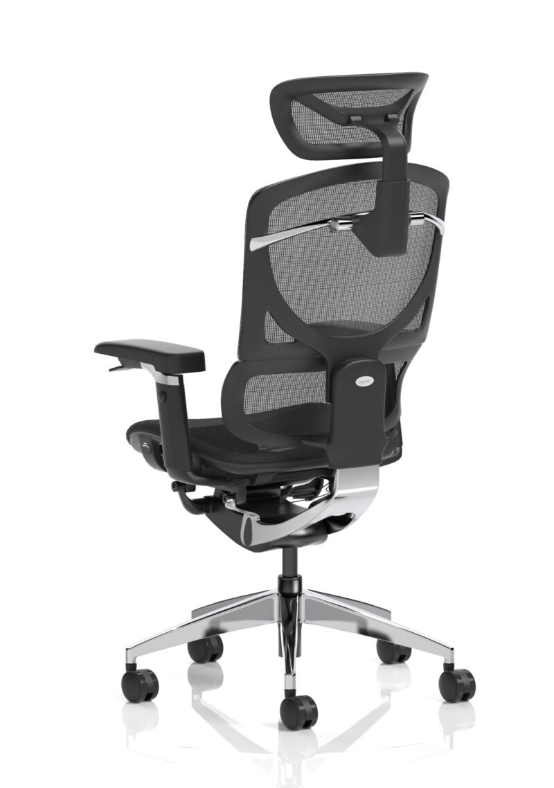 ergo click plus high back ergonomic posture office chair with arms and headrest