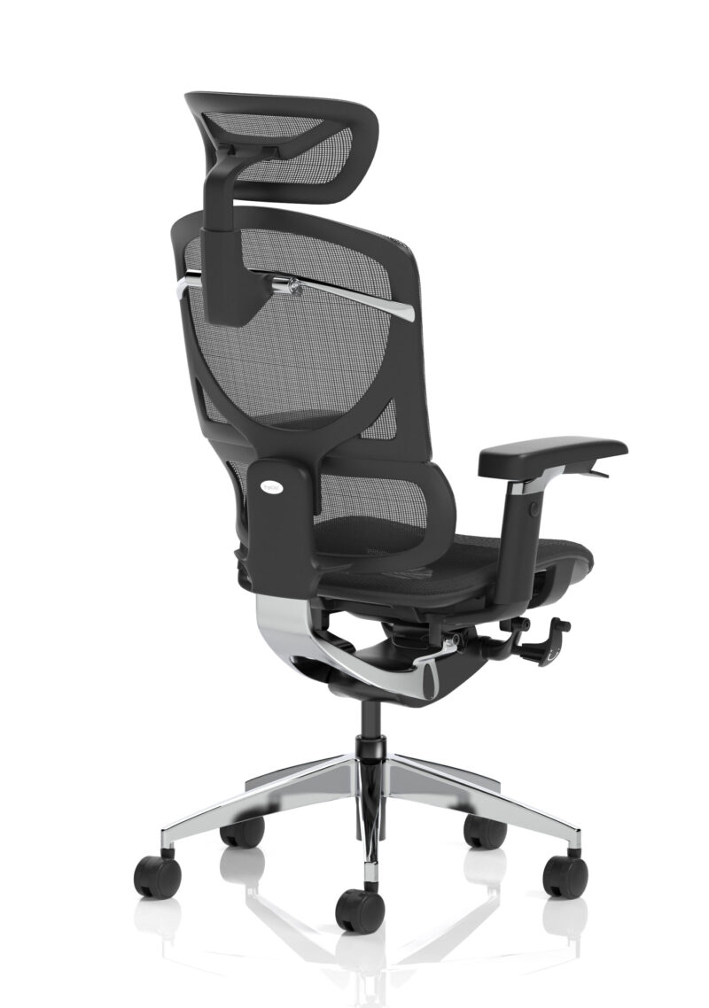ergo click plus high back ergonomic posture office chair with arms and headrest