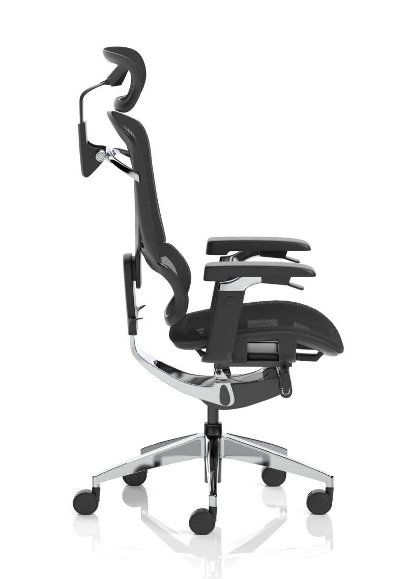 ergo click plus high back ergonomic posture office chair with arms and headrest
