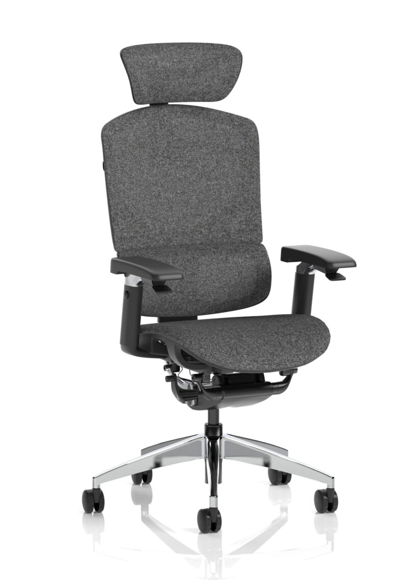 ergo click plus high back ergonomic posture office chair with arms and headrest