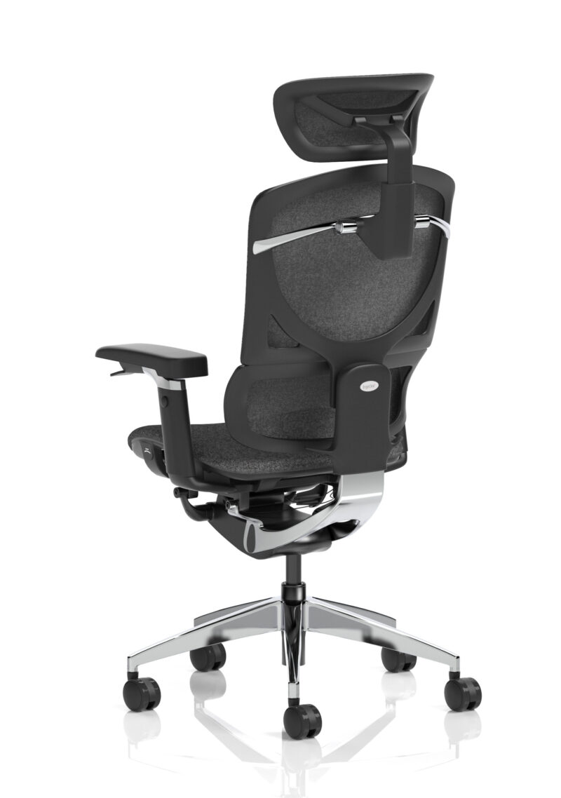 ergo click plus high back ergonomic posture office chair with arms and headrest