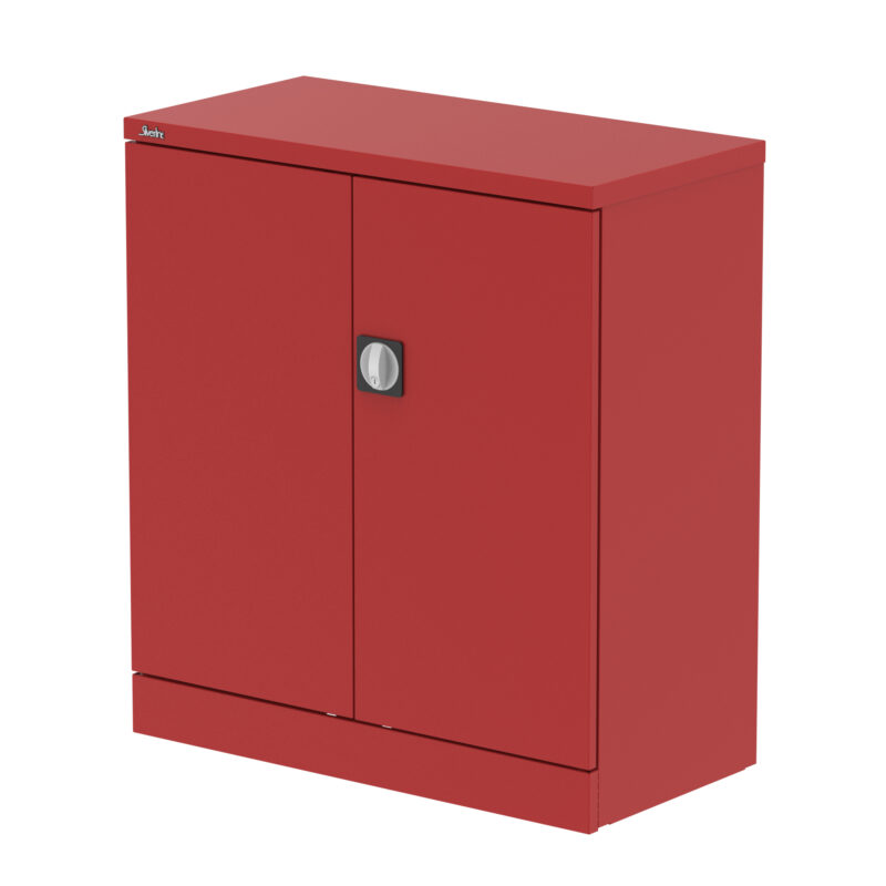 qube stationery 2 door cupboard with shelves