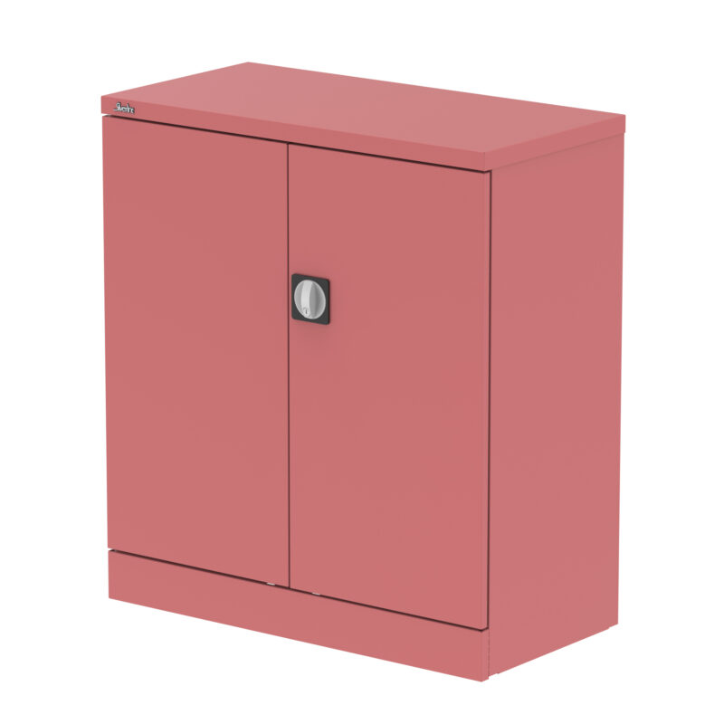qube stationery 2 door cupboard with shelves