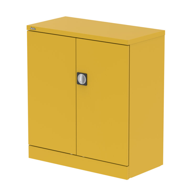 qube stationery 2 door cupboard with shelves