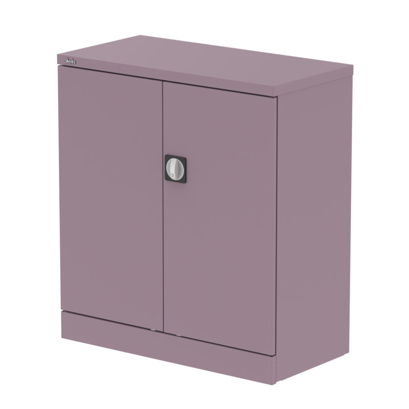 qube stationery 2 door cupboard with shelves