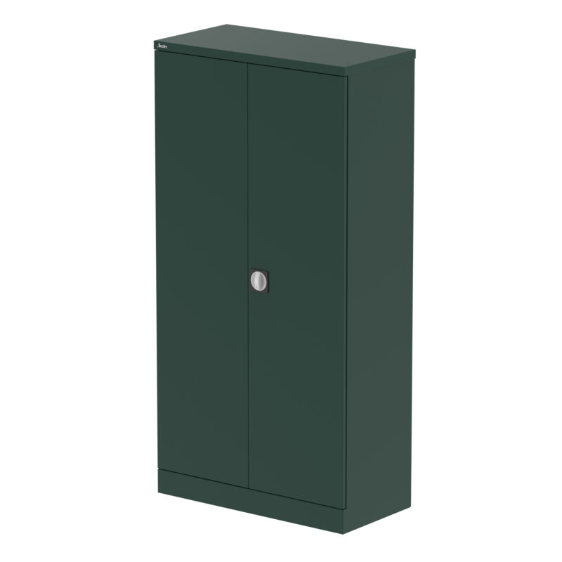 qube stationery 2 door cupboard with shelves