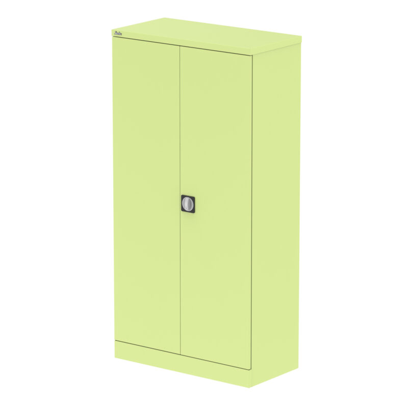 qube stationery 2 door cupboard with shelves