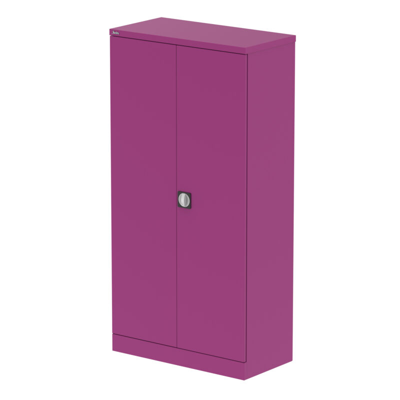qube stationery 2 door cupboard with shelves