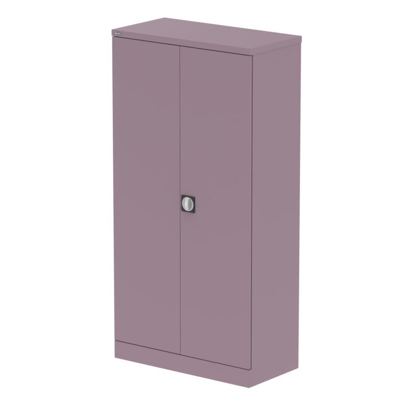 qube stationery 2 door cupboard with shelves