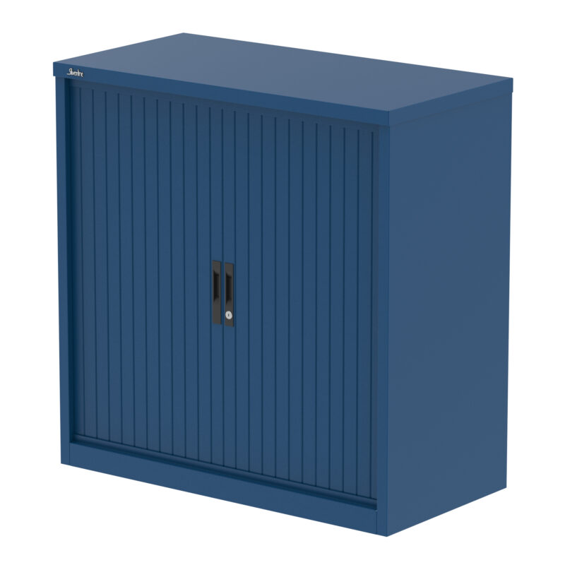 qube side tambour cupboard with shelves