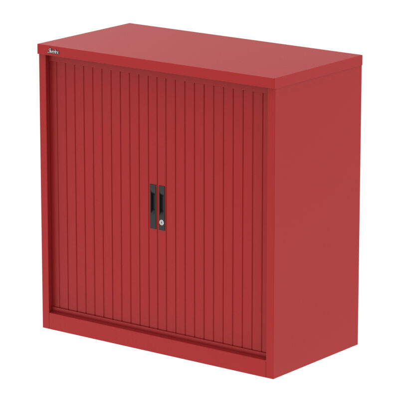 qube side tambour cupboard with shelves