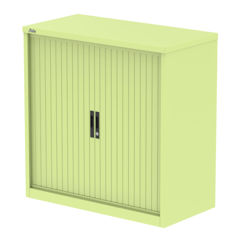 qube side tambour cupboard with shelves