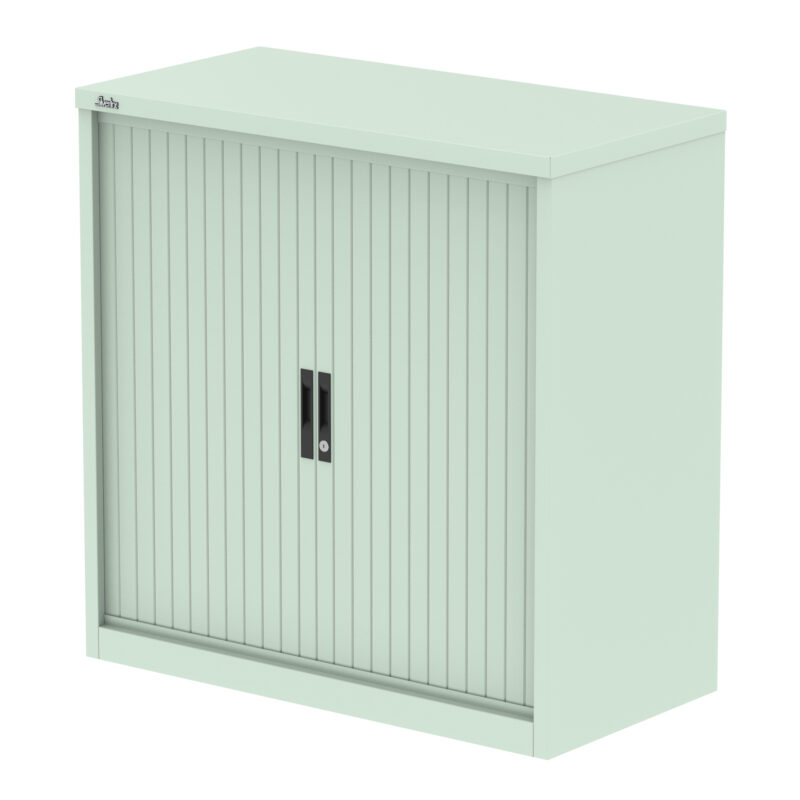 qube side tambour cupboard with shelves