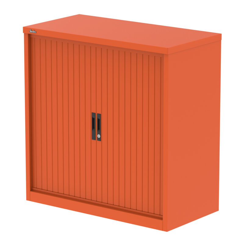 qube side tambour cupboard with shelves