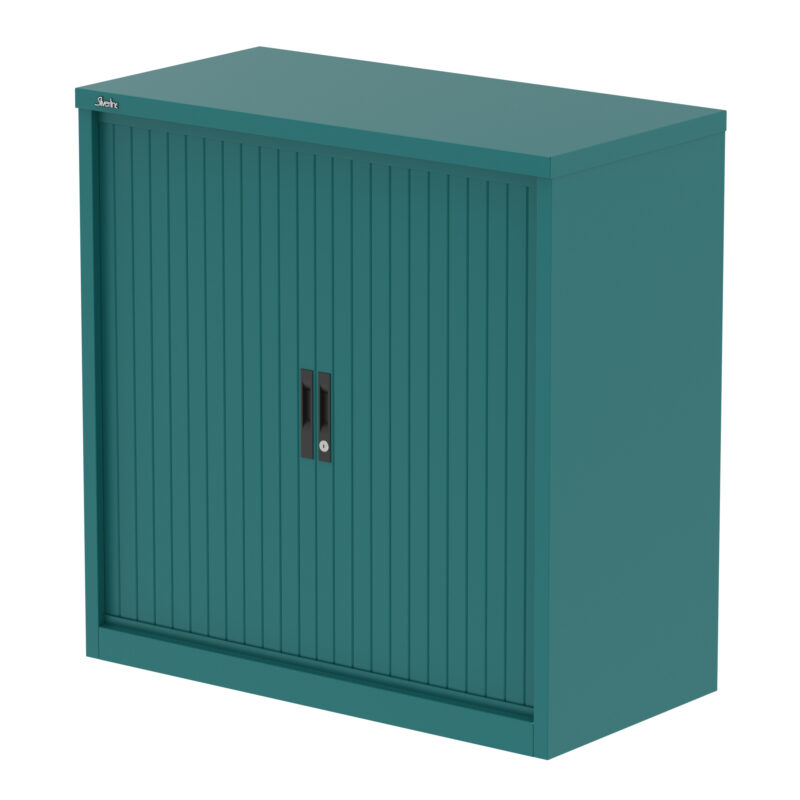 qube side tambour cupboard with shelves