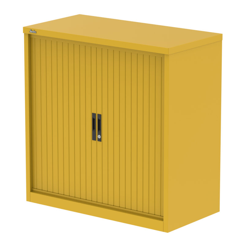 qube side tambour cupboard with shelves