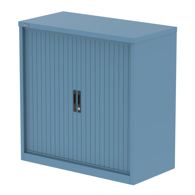 qube side tambour cupboard with shelves