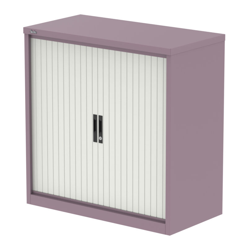 qube side tambour cupboard with shelves