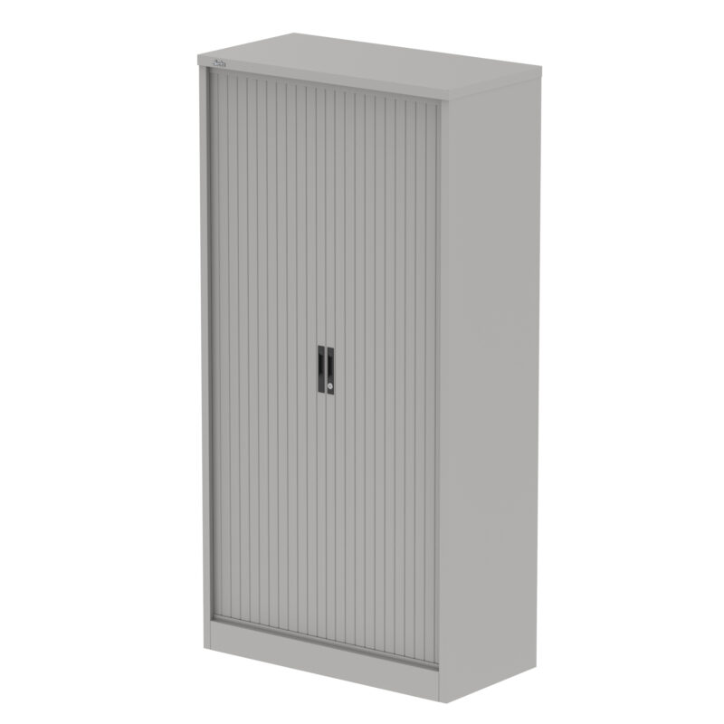 qube side tambour cupboard with shelves