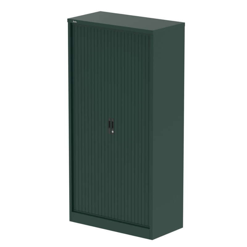 qube side tambour cupboard with shelves