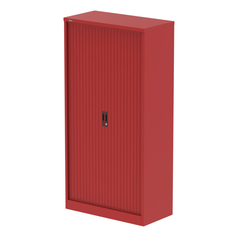 qube side tambour cupboard with shelves