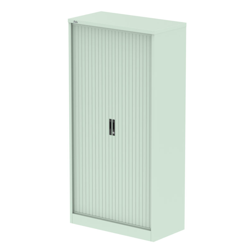 qube side tambour cupboard with shelves