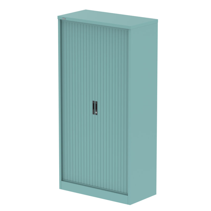 qube side tambour cupboard with shelves