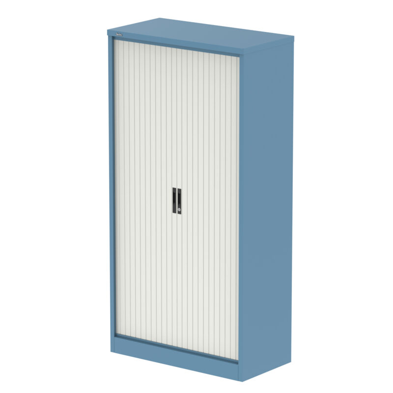 qube side tambour cupboard with shelves