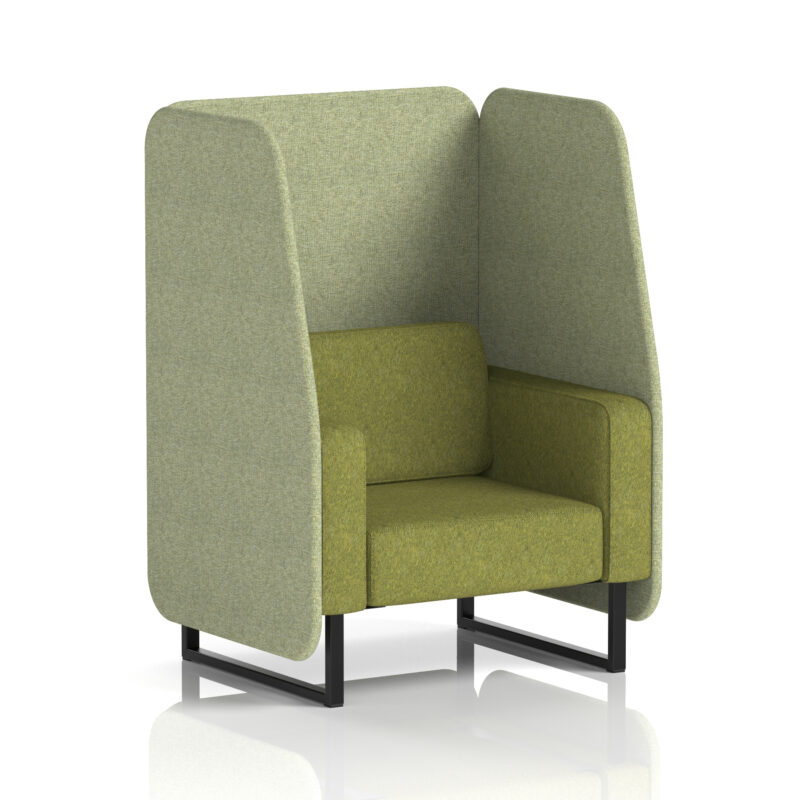 brixworth open booth with black legs in two tone