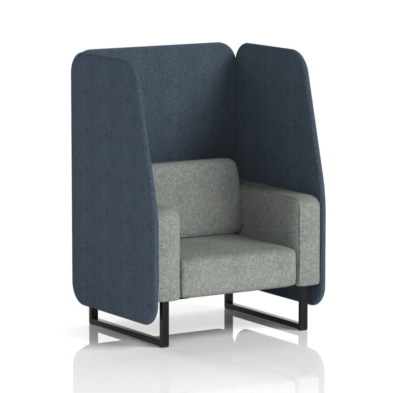 brixworth open booth with black legs in two tone