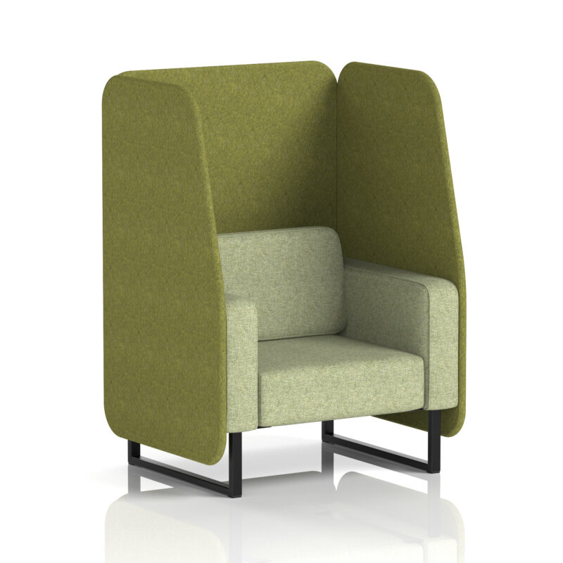 brixworth open booth with black legs in two tone