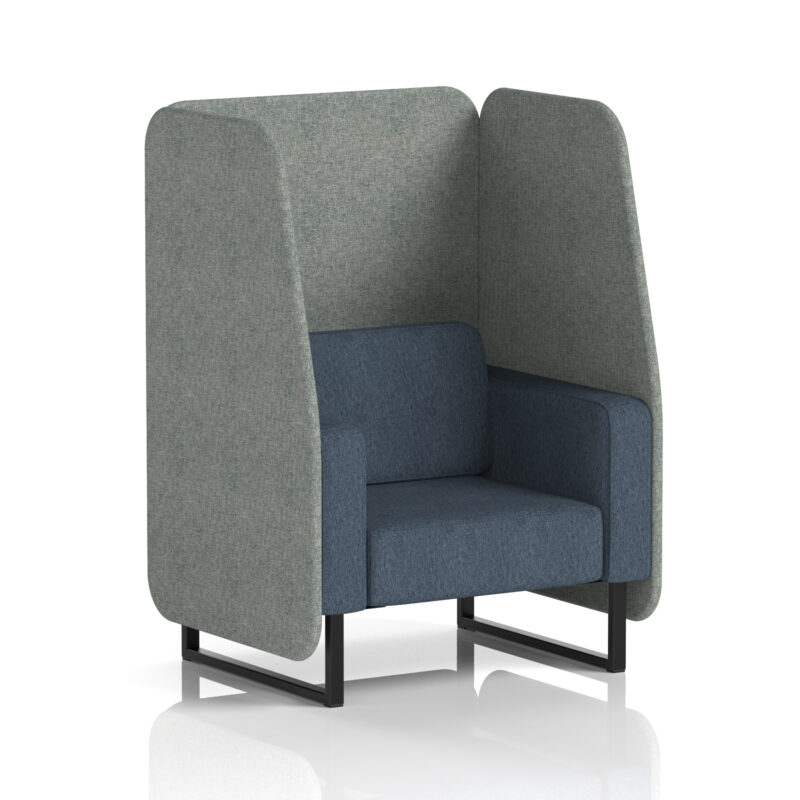 brixworth open booth with black legs in two tone