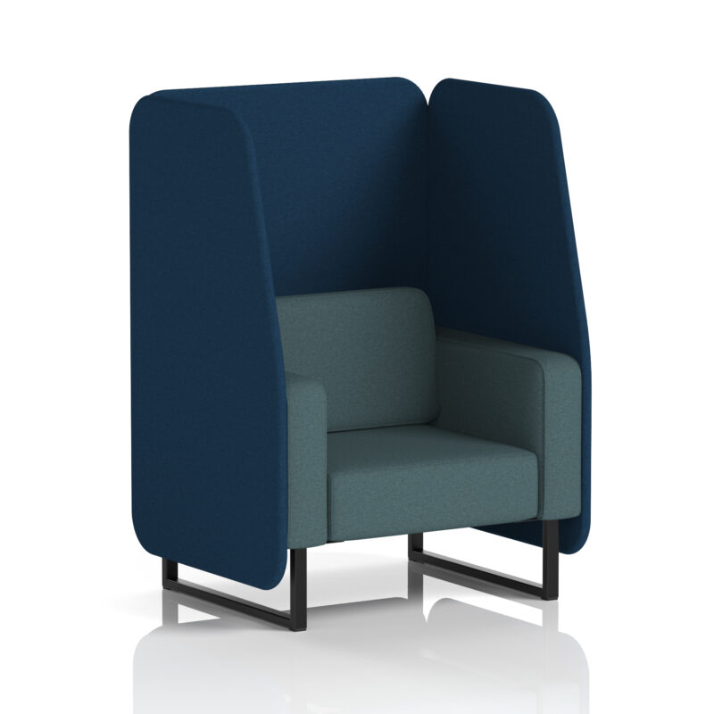 brixworth open booth with black legs in two tone